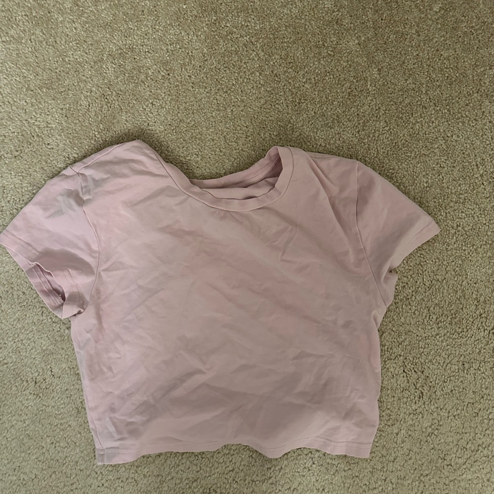 BABY PINK color tee from aritzia